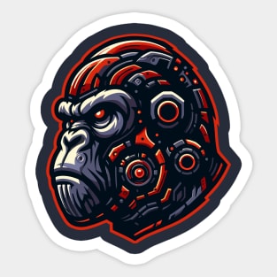 The face of Mecha Kong Sticker